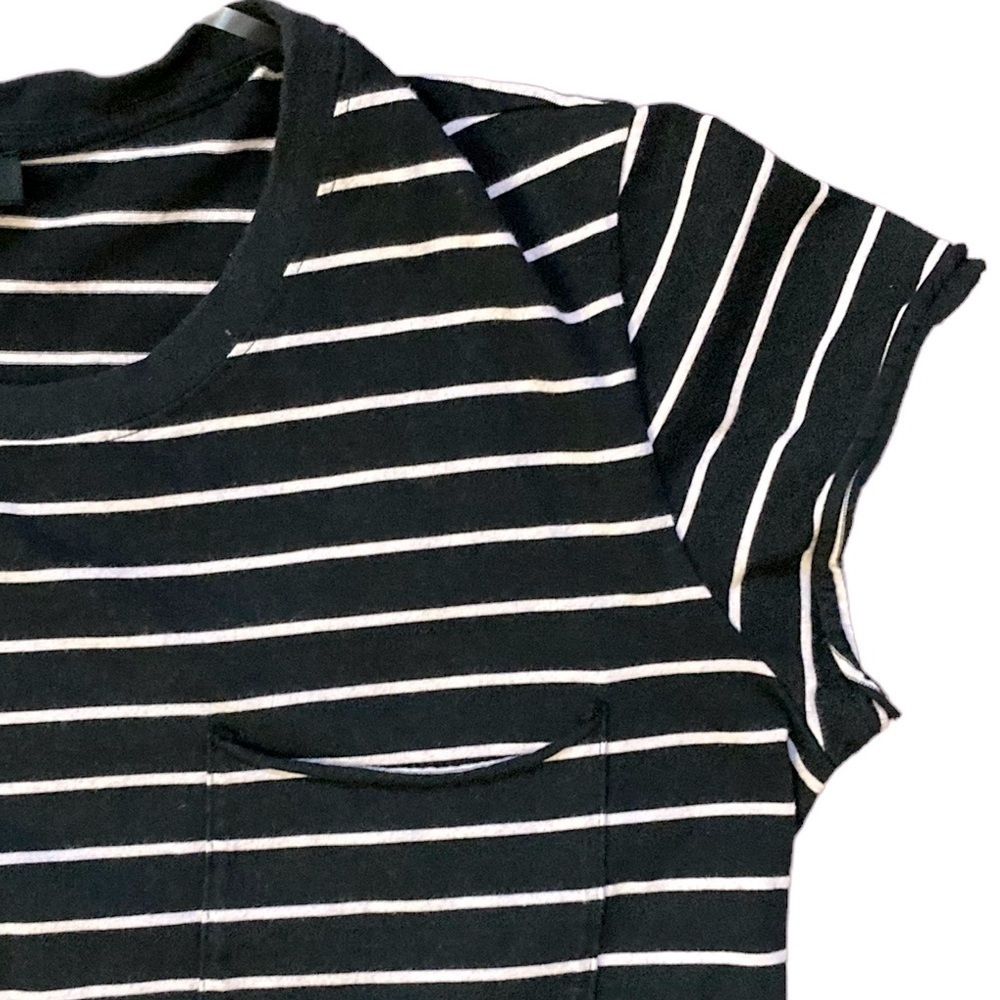 Sanctuary Navy and White Striped T-shirt Dress - Picture 2 of 8